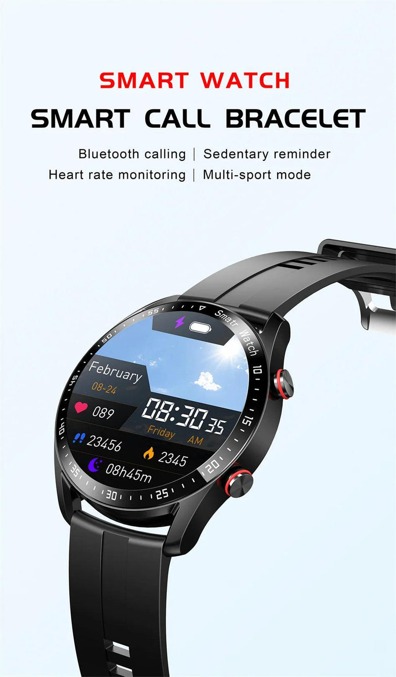 For Huawei Xiaomi New ECG+PPG Smart Watch Men AMOLED HD Display Fitness Tracker Waterproof Sports Watch Voice Calling Smartwatch