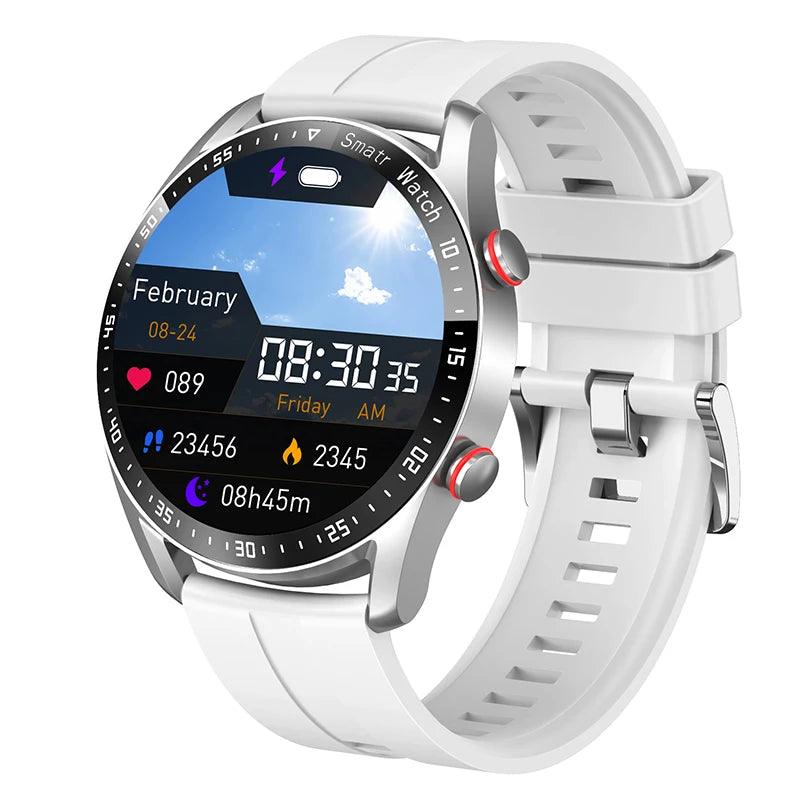 For Huawei Xiaomi New ECG+PPG Smart Watch Men AMOLED HD Display Fitness Tracker Waterproof Sports Watch Voice Calling Smartwatch