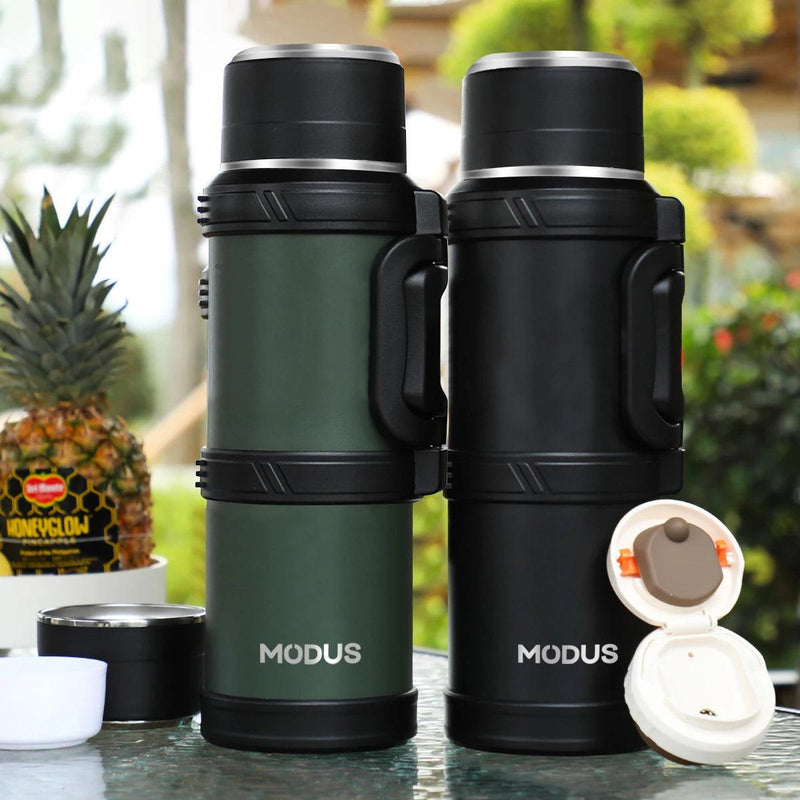 2.4L Large Capacity Flasks Water Bottle Stainless Steel Thermos Bottle Vacuum Insulated Water Outdoor Travel Bottle