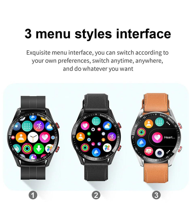 For Huawei Xiaomi New ECG+PPG Smart Watch Men AMOLED HD Display Fitness Tracker Waterproof Sports Watch Voice Calling Smartwatch