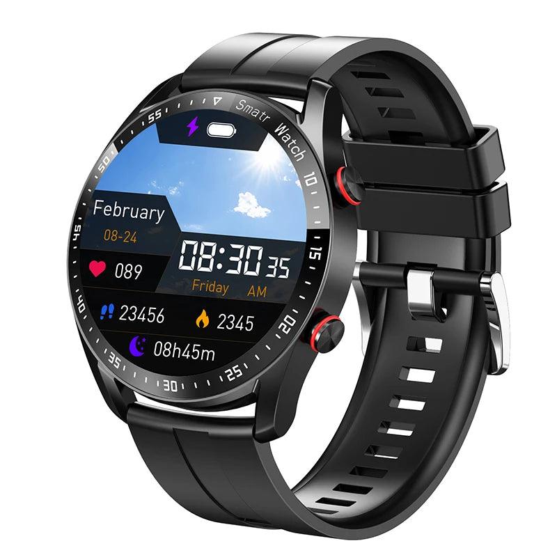 For Huawei Xiaomi New ECG+PPG Smart Watch Men AMOLED HD Display Fitness Tracker Waterproof Sports Watch Voice Calling Smartwatch